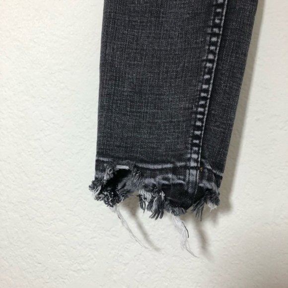 NWOT Free People Wild Child Skinny Jeans Black 28 - Picture 7 of 10
